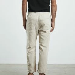 Arvust Brody Linen Pants -RVCA shop NATURAL MENS CLOTHING ARVUST PANTS 52283500042 3