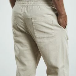 Arvust Brody Linen Pants -RVCA shop NATURAL MENS CLOTHING ARVUST PANTS 52283500042 4