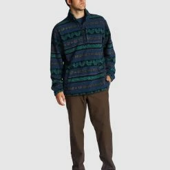 Billabong A/Div Boundary Half-Zip Mock Neck Pullover -RVCA shop NAVY MENS CLOTHING BILLABONG JUMPERS ABYFT00231 NVY 5