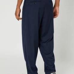 Stussy Volume Pleated Trouser 7 Stussy Volume Pleated Trouser -RVCA shop NAVY MENS CLOTHING STUSSY PANTS ST021601NAVY 3
