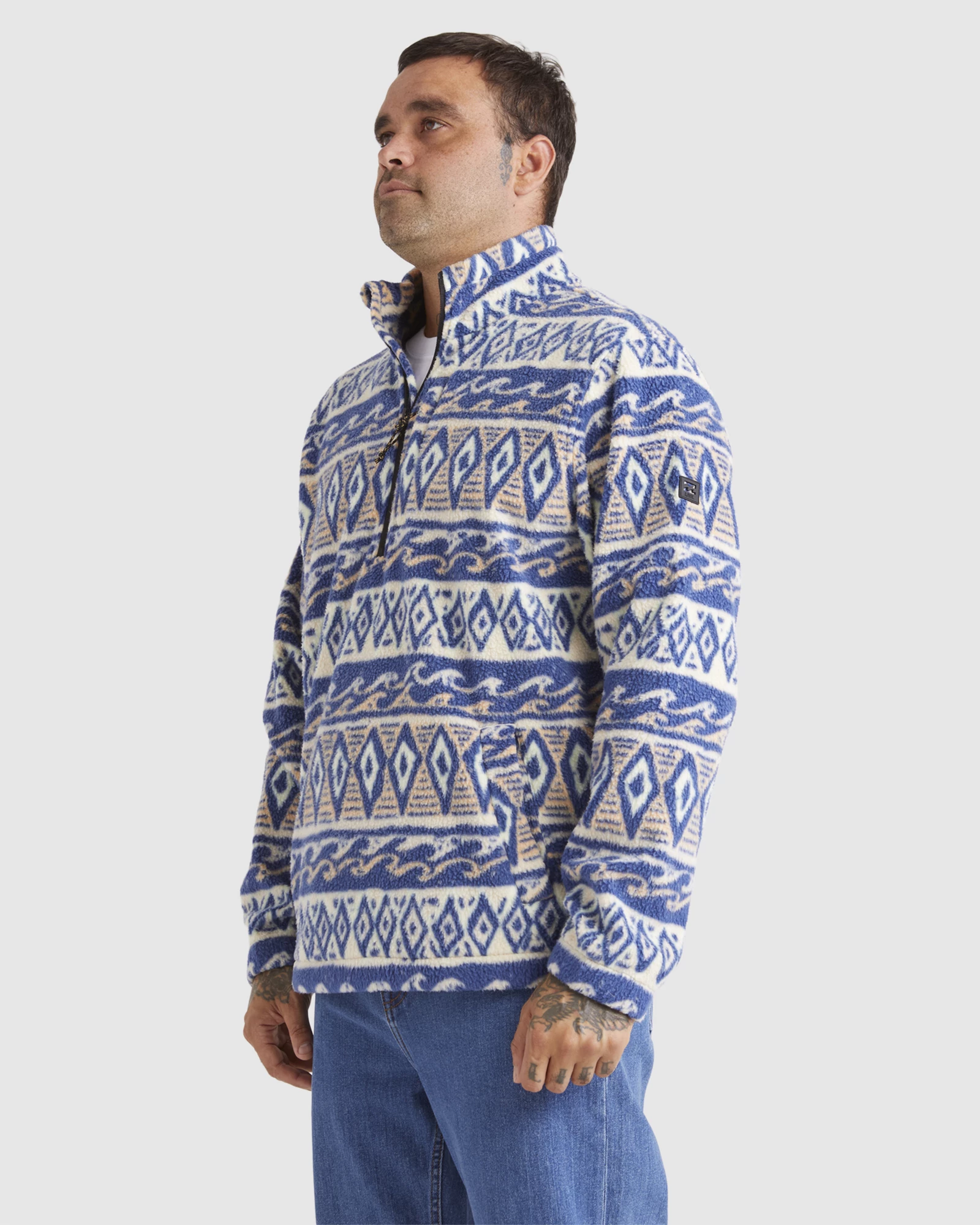 Billabong A/Div Waves Boundary Mock Neck Pullover 2 Billabong A/Div Waves Boundary Mock Neck Pullover - Image 2