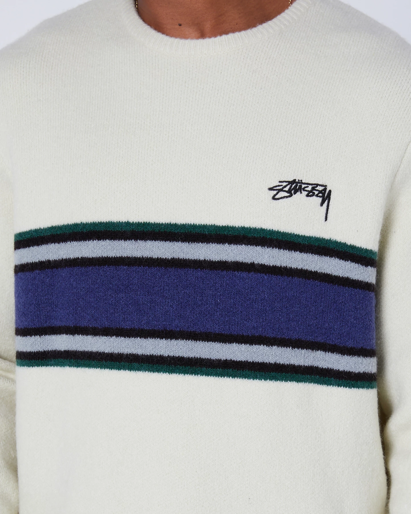 Stussy Stripe Knit Crew 4 Stussy Stripe Knit Crew - Image 4