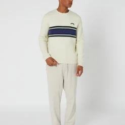 Stussy Stripe Knit Crew 9 Stussy Stripe Knit Crew -RVCA shop OATMEAL MENS CLOTHING STUSSY KNITS CARDIGANS ST037301OATMEA 5