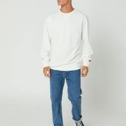 STCY.CO Shield Core Crew 9 STCY.CO Shield Core Crew -RVCA shop OFF WHITE MENS CLOTHING STCYCO JUMPERS STFLECORECROFW XS 5