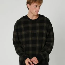 Thrills Now Then Mens Crew Knit