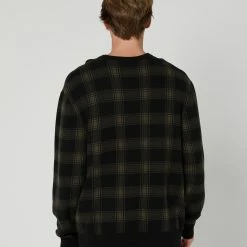 Thrills Now Then Mens Crew Knit 7 Thrills Now Then Mens Crew Knit -RVCA shop OIL GREEN MENS CLOTHING THRILLS KNITS CARDIGANS TH22 248FOLGRN 3