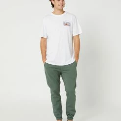 DEPACTUS Balance Non Toxic Track Pant -RVCA shop OLIVE GREEN MENS CLOTHING DEPACTUS PANTS D5211192OLVGR 5