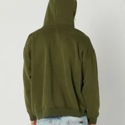 Swell Surf Club Hoodie Olive -RVCA shop OLIVE MENS CLOTHING SWELL HOODIES SWMS23235GRN 3
