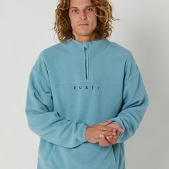 Rusty Polarized Zip Polar Fleece