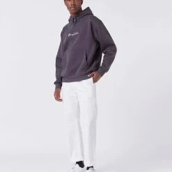 Barney Cools Logo Hood -RVCA shop PIGMENT BLACK MENS CLOTHING BARNEY COOLS HOODIES 410 Q123 XS 6