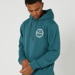 DEPACTUS Ledger Fleece Hood -RVCA shop PINE MENS CLOTHING DEPACTUS HOODIES D5224446PINE 3