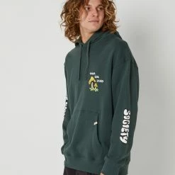 The Critical Slide Society Patty Hoodie -RVCA shop PINE MENS CLOTHING THE CRITICAL SLIDE SOCIETY HOODIES FC2355PIN 3