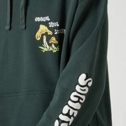 The Critical Slide Society Patty Hoodie -RVCA shop PINE MENS CLOTHING THE CRITICAL SLIDE SOCIETY HOODIES FC2355PIN 4