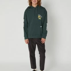 The Critical Slide Society Patty Hoodie -RVCA shop PINE MENS CLOTHING THE CRITICAL SLIDE SOCIETY HOODIES FC2355PIN 5