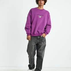 SPENCER PROJECT International Crew Neck 11 SPENCER PROJECT International Crew Neck -RVCA shop PURPLE MENS CLOTHING SPENCER PROJECT JUMPERS 52428600026 6