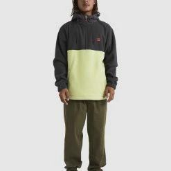 Billabong A/Div Boundary Hooded Half-Zip Pullover -RVCA shop RAVEN MENS CLOTHING BILLABONG JUMPERS ABYFT00317 RAV 6