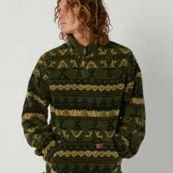 Rusty Teka Zip Polar Fleece