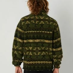 Rusty Teka Zip Polar Fleece -RVCA shop SAVANNA MENS CLOTHING RUSTY JUMPERS FTM1056SAVN 3