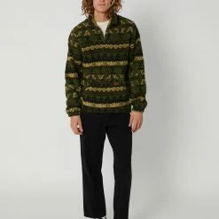 Rusty Teka Zip Polar Fleece -RVCA shop SAVANNA MENS CLOTHING RUSTY JUMPERS FTM1056SAVN 5