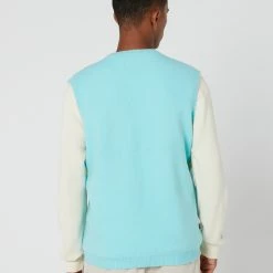 Stussy Brushed Stripe Knit Vest -RVCA shop SEA FOAM MENS CLOTHING STUSSY JACKETS ST036300SEAFO 3