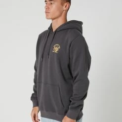 Swell Paradise Club Fleece Hood -RVCA shop SHADOW MENS CLOTHING SWELL HOODIES SWEATS S5231445SHDW 3