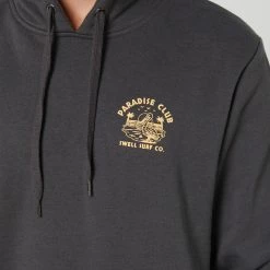 Swell Paradise Club Fleece Hood -RVCA shop SHADOW MENS CLOTHING SWELL HOODIES SWEATS S5231445SHDW 4