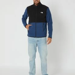 The North Face Mens Tka Glacier Full Zip Jacket -RVCA shop SHADY BLUE TNF BLACK MENS CLOTHING THE NORTH FACE JUMPERS NF0A4AJCMPF 5