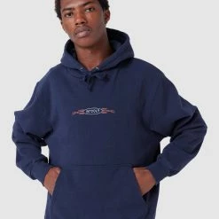 Barney Cools Speed Hood -RVCA shop SLATE MENS CLOTHING BARNEY COOLS HOODIES 405 Q223 XS 5