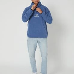 Rip Curl Bells Polar Fleece Jumper 9 Rip Curl Bells Polar Fleece Jumper -RVCA shop SPARKY BLUE MENS CLOTHING RIP CURL JUMPERS 02UMFL8152 5