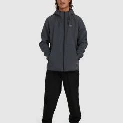 Billabong Elements Zip Thru -RVCA shop STEALTH MENS CLOTHING BILLABONG HOODIES UBYFT00214 STH 5