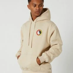 Town And Country Og Pop Hood -RVCA shop STONE FADE MENS CLOTHING TOWN AND COUNTRY HOODIES TC212FLM01STFD 3