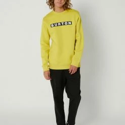 Burton Vault Mens Crewneck Sweatshirt -RVCA shop SULFUR MENS CLOTHING BURTON JUMPERS 20371109701 5