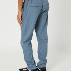 Swell Manila Linen Pant -RVCA shop SURF BLUE MENS CLOTHING SWELL PANTS S5222191SFBLU 3