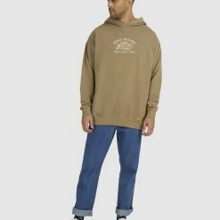 Rvca Healing Hoodie -RVCA shop TOBACCO MENS CLOTHING RVCA HOODIES UVYFT00187 TOB 5