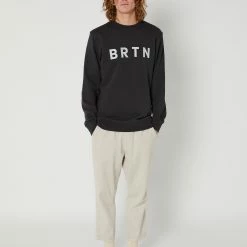 Burton Brtn Mens Crewneck Sweatshirt 9 Burton Brtn Mens Crewneck Sweatshirt -RVCA shop TRUE BLACK MENS CLOTHING BURTON JUMPERS 13717109001 5