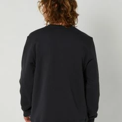 Burton Vault Mens Crewneck Sweatshirt 7 Burton Vault Mens Crewneck Sweatshirt -RVCA shop TRUE BLACK MENS CLOTHING BURTON JUMPERS 20371106001 3
