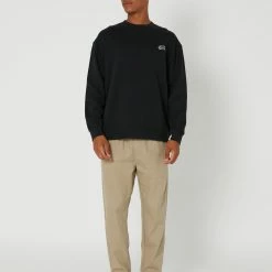 The Critical Slide Society Throwbacks Crew -RVCA shop VINTAGE BLACK MENS CLOTHING THE CRITICAL SLIDE SOCIETY JUMPERS FC2311VBK 5