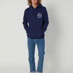 DEPACTUS Ledger Fleece Hood -RVCA shop VINTAGE INDIGO MENS CLOTHING DEPACTUS HOODIES D5224446VNTIND 5