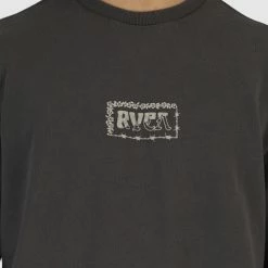 RVCA Pretty Sharp Crew 8 RVCA Pretty Sharp Crew -RVCA shop WASHED BLACK MENS CLOTHING RVCA JUMPERS UVYFT00175 WAA 4