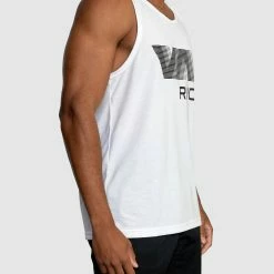 Va Rvca Blur Tank -RVCA shop WHITE MENS CLOTHING RVCA SPORTSWEAR AVYZT01371 WHT 3