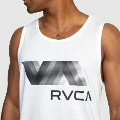 Va Rvca Blur Tank -RVCA shop WHITE MENS CLOTHING RVCA SPORTSWEAR AVYZT01371 WHT 4