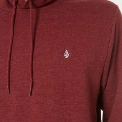 Volcom Foreman Mens Pullover Fleece -RVCA shop WINE HEATHER MENS CLOTHING VOLCOM HOODIES SWEATS A4101919WNE 4